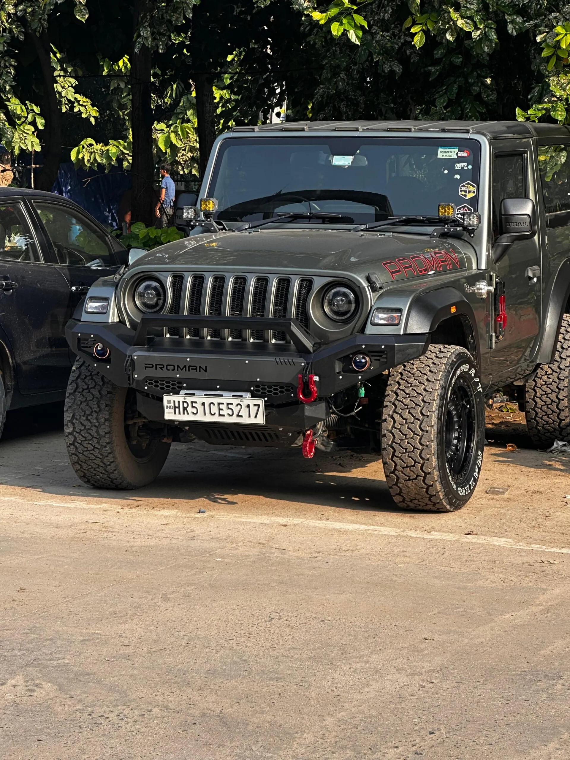 PROMAN: METAL FRONT BUMPER MARK-1 FOR MAHINDRA THAR 3 DOOR - Image 2