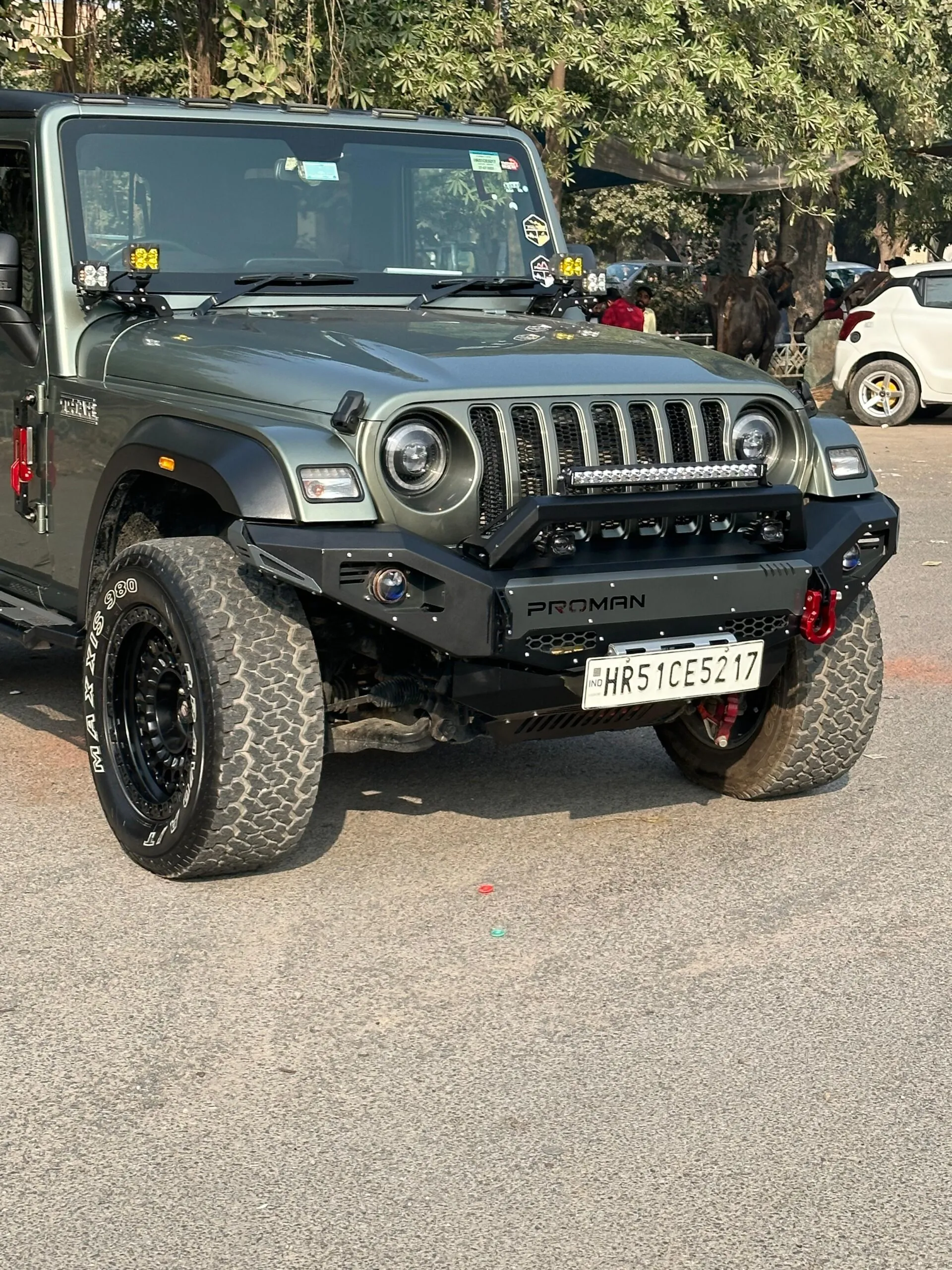 PROMAN: METAL FRONT BUMPER MARK-1 FOR MAHINDRA THAR 3 DOOR - Image 6
