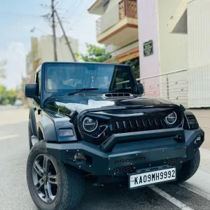 PROMAN: METAL FRONT BUMPER MARK-1 FOR MAHINDRA THAR 3 DOOR