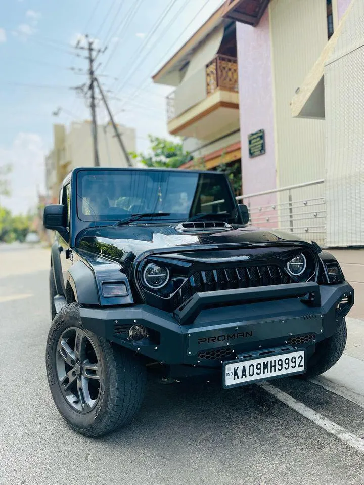 PROMAN: METAL FRONT BUMPER MARK-1 FOR MAHINDRA THAR 3 DOOR