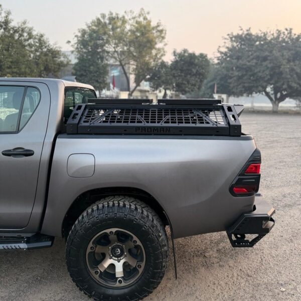 High Rack Storage Proman PROMAN: BED RACK WITH MOLLE PANEL FOR TOYOTA HILUX (STORAGE BOX AND ...