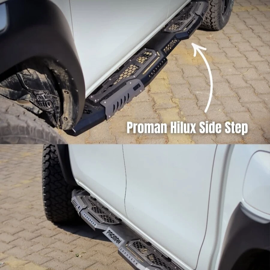 PROMAN: METAL SIDE FOOT STEP FOR TOYOTA HILUX - Image 2